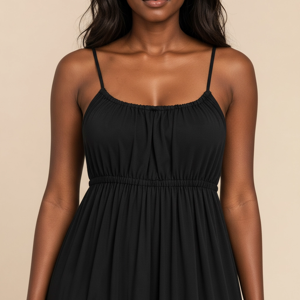 Vestido Solene de Costas Abertas